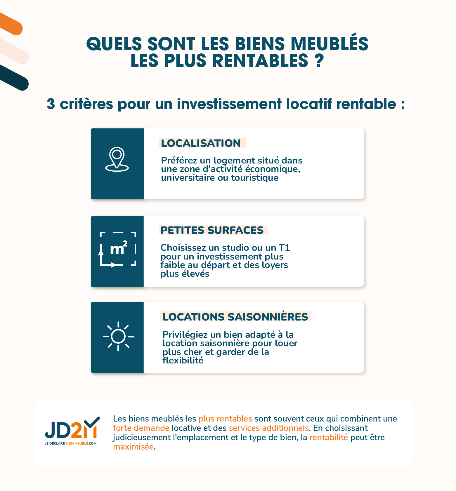 Quels sont les biens meublés les plus rentables ?