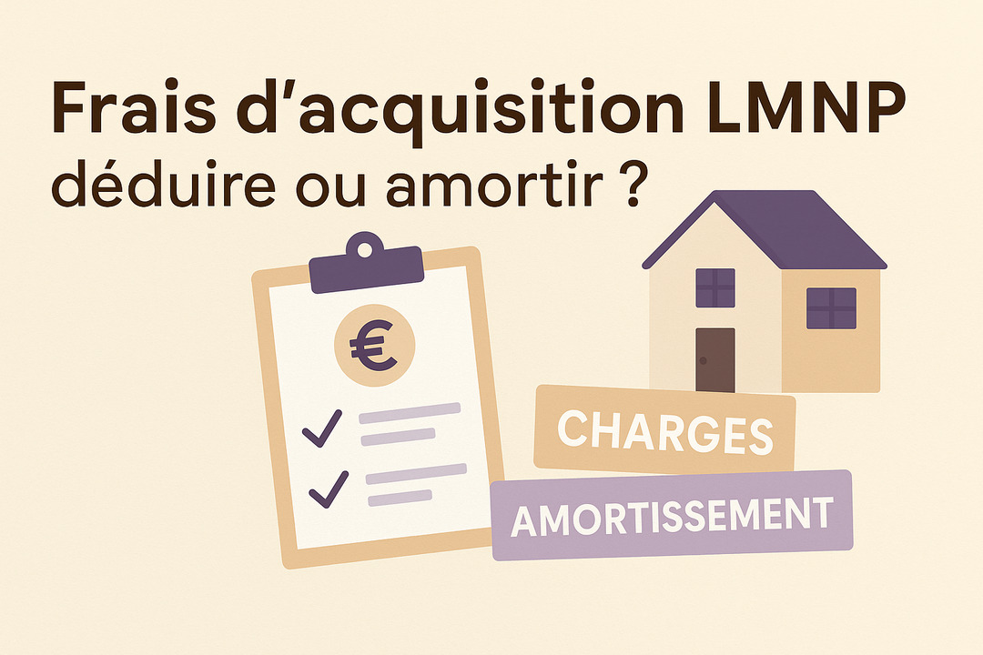 Frais d'acquisition LMNP:  faut-il les déduire ou les amortir ?