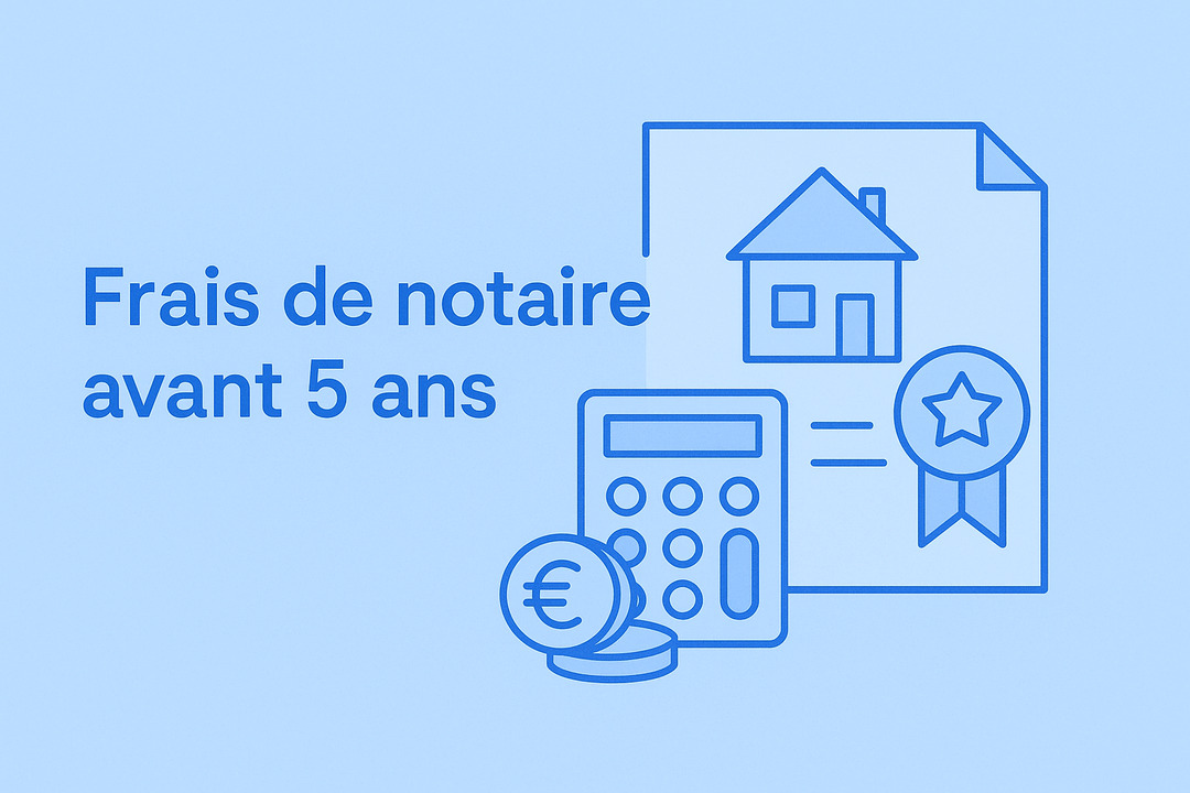 Frais de notaire revente avant 5 ans : calculs, remboursements (2025)