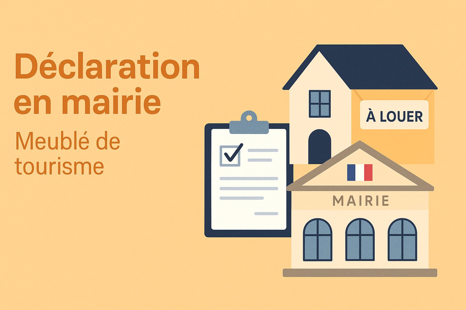 Meublé de tourisme : une déclaration préalable ou un enregistrement en mairie est obligatoire
