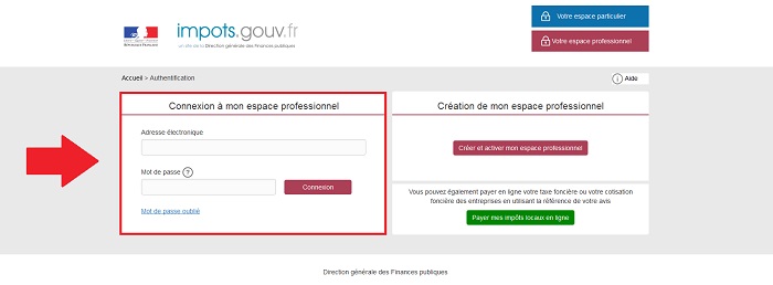 étape 2 pour régler la CFE